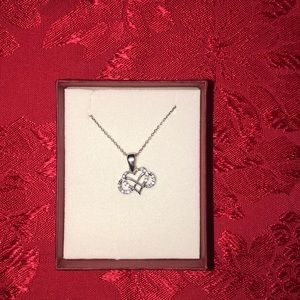 Beautiful (Italy hallmark) heart infinity necklace